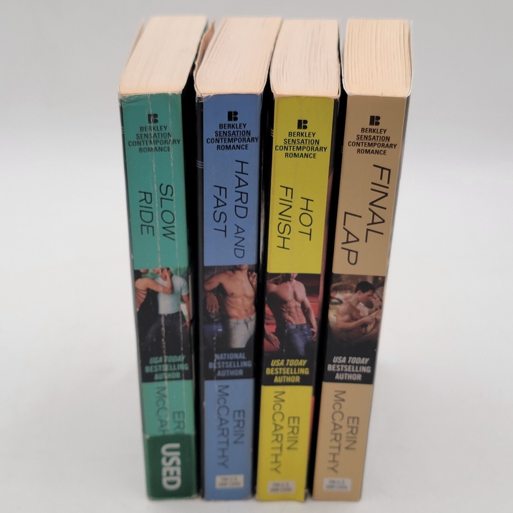 Erin McCarthy Fast Track Series Paperback 4 Book Lot Racing Romance Good